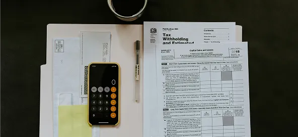 Income and tax paperwork