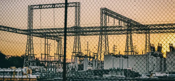 Utility company powerlines